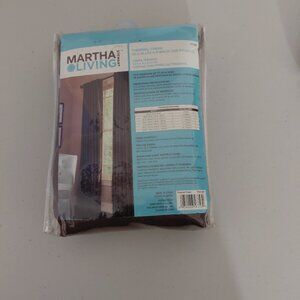 Martha Stewart Thermal Crepe 50 in W x 84in H Black Tab Panel (1)